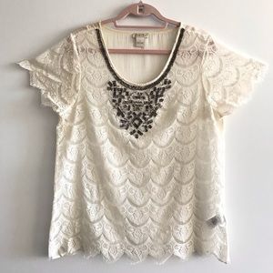 Lucky Brand Lace Top